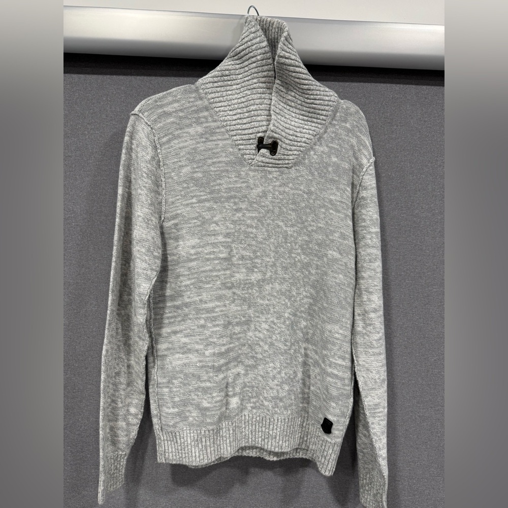Trash Nouveau Gray Pullover Long Sleeve Knit Sweater Men's Size Small